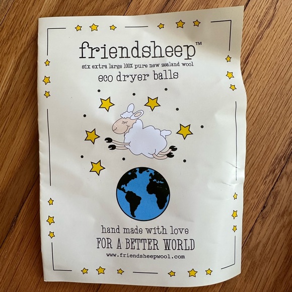 NWT Friendsheep 100% wool eco dryer balls - galaxy tie dye - Picture 4 of 6